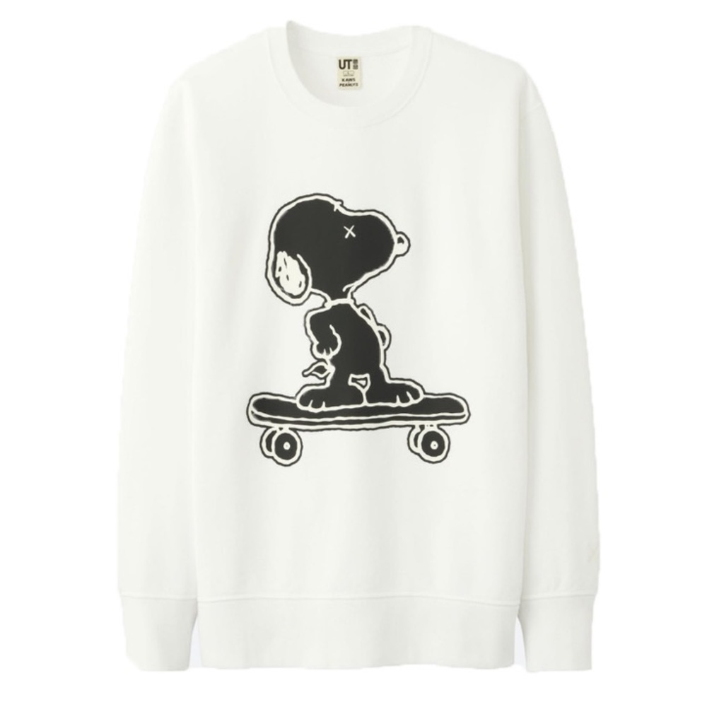 UNIQLO x KAWS Snoopy Pullover in White - SMALL - LIMITED EDITION